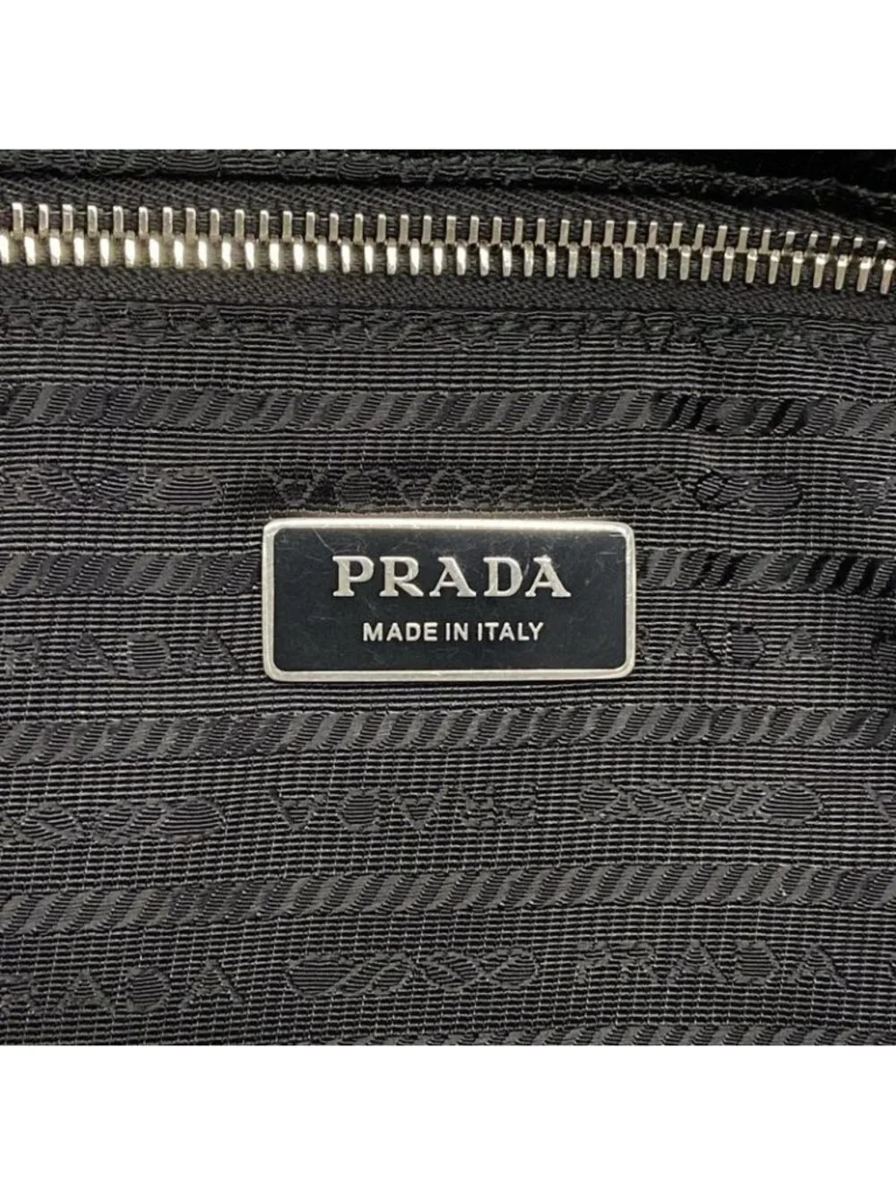 Prada Tote Terry White Black - Picture 9 of 15
